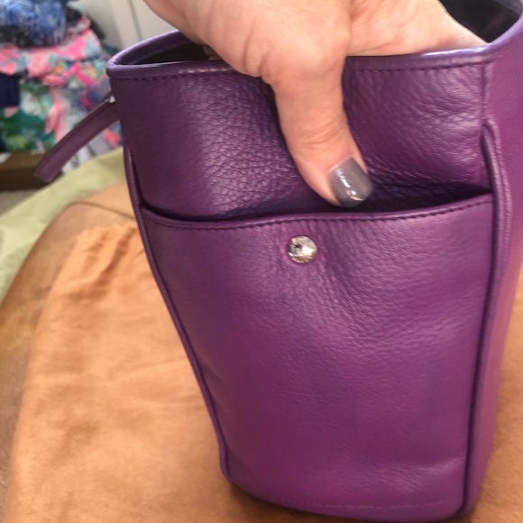 Loewe Leather Purple Tote. - Picture 2 of 8
